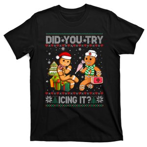 Gingerbread Man Cookie Ugly Sweater Oh Snap Christmas T-Shirt