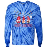 Gnomies Merry Christmas Family Christmas Gnome Meaningful Gift Tie-Dye Long Sleeve Shirt