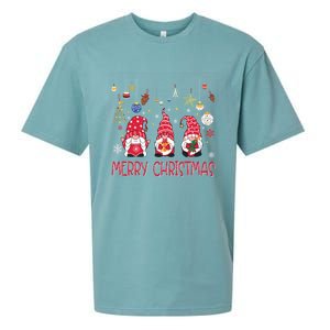 Gnomies Merry Christmas Family Christmas Gnome Meaningful Gift Sueded Cloud Jersey T-Shirt