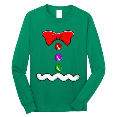 Gingerbread Man Costume Novelty Christmas Long Sleeve Shirt
