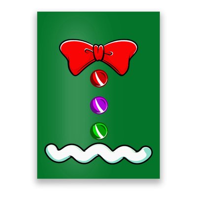 Gingerbread Man Costume Novelty Christmas Poster