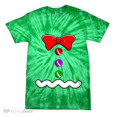 Gingerbread Man Costume Novelty Christmas Tie-Dye T-Shirt