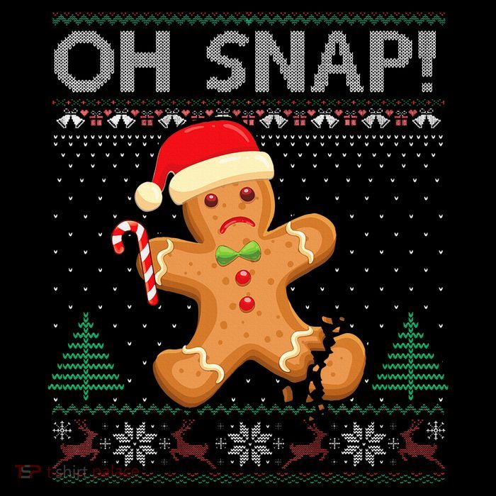 Gingerbread Man Cookie Ugly Sweater Oh Snap Xmas  Bag