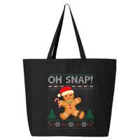 Gingerbread Man Cookie Ugly Sweater Oh Snap Xmas  25L Jumbo Tote