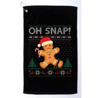 Gingerbread Man Cookie Ugly Sweater Oh Snap Xmas  Golf Towel