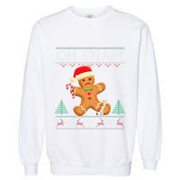 Gingerbread Man Cookie Ugly Sweater Oh Snap Xmas  Garment-Dyed Sweatshirt