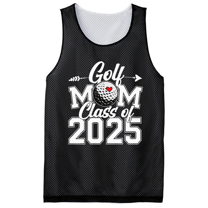 Golf Mom Class Of 2025 Graduation Senior Sport Fan Mama Mesh Reversible Basketball Jersey Tank