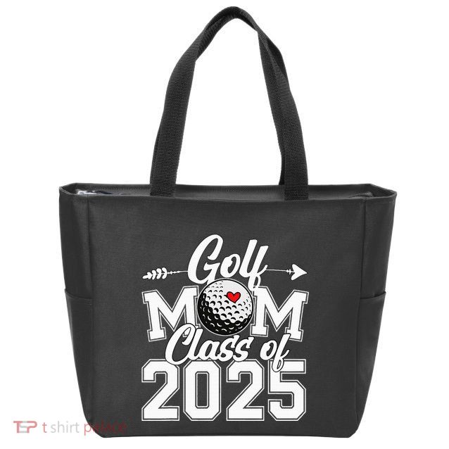 Golf Mom Class Of 2025 Graduation Senior Sport Fan Mama Zip Tote Bag