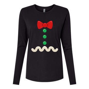 Gingerbread Man Costume Christmas Women Xmas Funny Womens Cotton Relaxed Long Sleeve T-Shirt