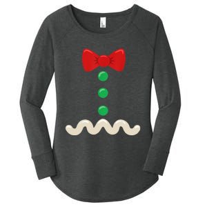 Gingerbread Man Costume Christmas Women Xmas Funny Women's Perfect Tri Tunic Long Sleeve Shirt