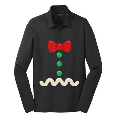 Gingerbread Man Costume Christmas Women Xmas Funny Silk Touch Performance Long Sleeve Polo