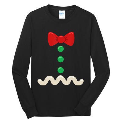 Gingerbread Man Costume Christmas Women Xmas Funny Tall Long Sleeve T-Shirt