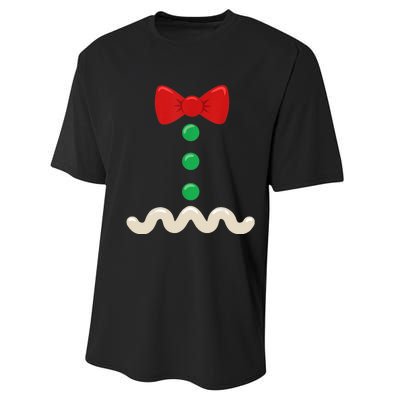 Gingerbread Man Costume Christmas Women Xmas Funny Performance Sprint T-Shirt