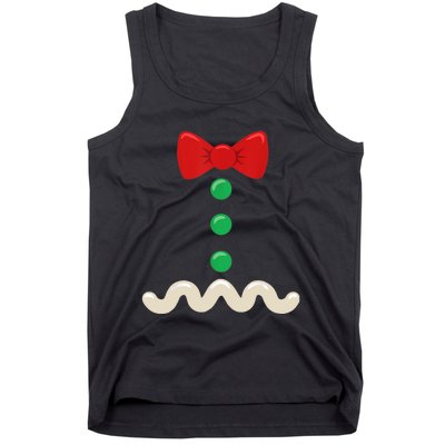 Gingerbread Man Costume Christmas Women Xmas Funny Tank Top