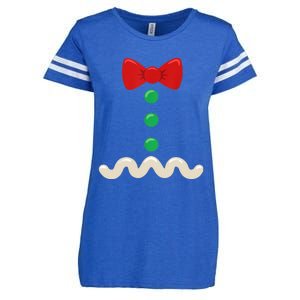 Gingerbread Man Costume Christmas Women Xmas Funny Enza Ladies Jersey Football T-Shirt