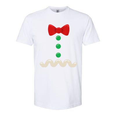 Gingerbread Man Costume Christmas Women Xmas Funny Softstyle CVC T-Shirt