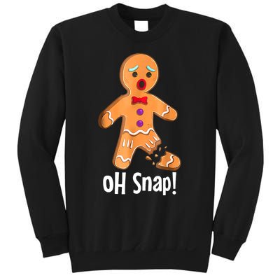 Gingerbread Man Cookie Xmas Oh Snap Funny Cute Christmas Sweatshirt