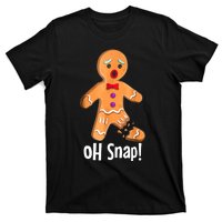 Gingerbread Man Cookie Xmas Oh Snap Funny Cute Christmas T-Shirt