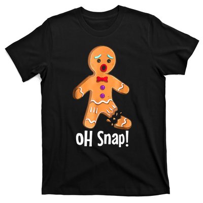 Gingerbread Man Cookie Xmas Oh Snap Funny Cute Christmas T-Shirt