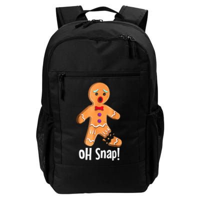 Gingerbread Man Cookie Xmas Oh Snap Funny Cute Christmas Daily Commute Backpack