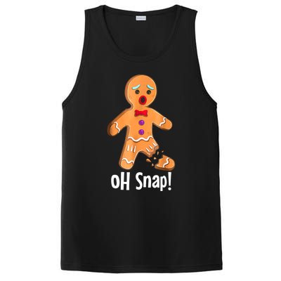 Gingerbread Man Cookie Xmas Oh Snap Funny Cute Christmas PosiCharge Competitor Tank