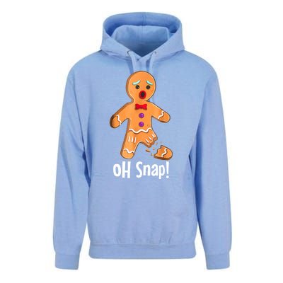 Gingerbread Man Cookie Xmas Oh Snap Funny Cute Christmas Unisex Surf Hoodie