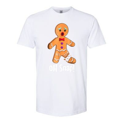 Gingerbread Man Cookie Xmas Oh Snap Funny Cute Christmas Softstyle CVC T-Shirt