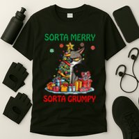 Grumpy Merry Catmas Sorta Merry Sort Grumpy T-Shirt