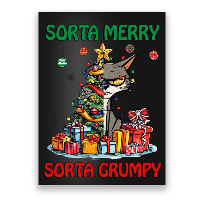 Grumpy Merry Catmas Sorta Merry Sort Grumpy Poster