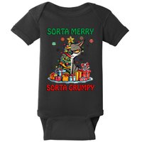Grumpy Merry Catmas Sorta Merry Sort Grumpy Baby Bodysuit