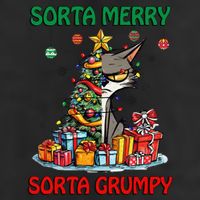 Grumpy Merry Catmas Sorta Merry Sort Grumpy Trucker Hat