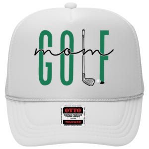 Golf Mom Crewneck Mothers Day Master Golf Women High Crown Mesh Back Trucker Hat