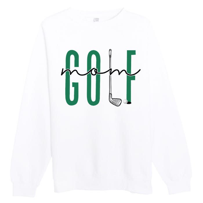 Golf Mom Crewneck Mothers Day Master Golf Women Premium Crewneck Sweatshirt