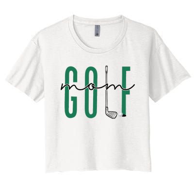 Golf Mom Crewneck Mothers Day Master Golf Women Women's Crop Top Tee