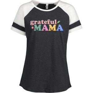 Grateful Mama Cute Mother's Day Gift Enza Ladies Jersey Colorblock Tee