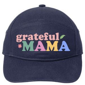 Grateful Mama Cute Mother's Day Gift 7-Panel Snapback Hat