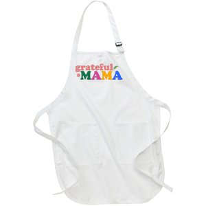 Grateful Mama Cute Mother's Day Gift Full-Length Apron With Pockets