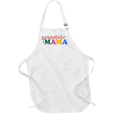 Grateful Mama Cute Mother's Day Gift Full-Length Apron With Pockets