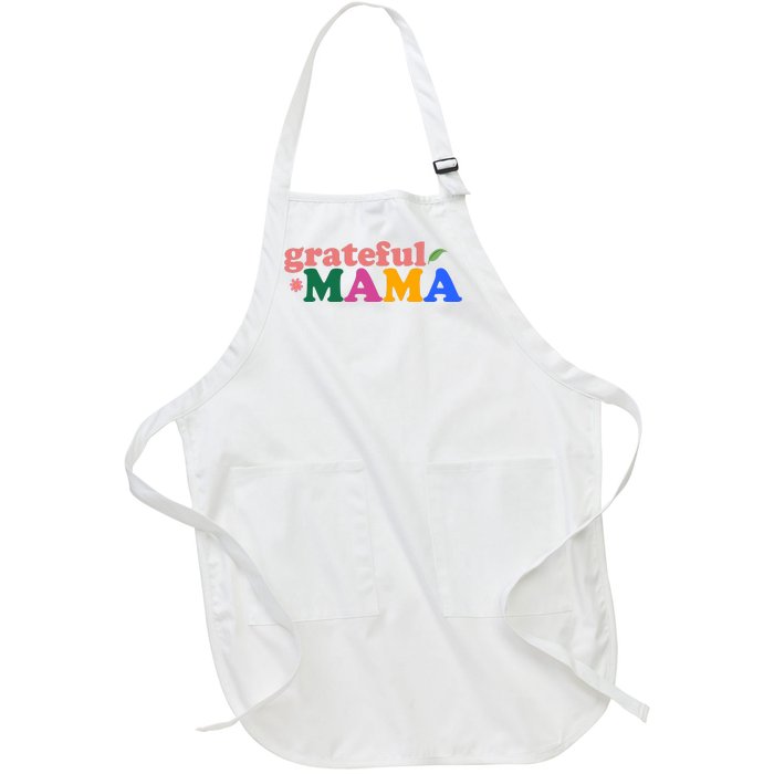 Grateful Mama Cute Mother's Day Gift Full-Length Apron With Pockets