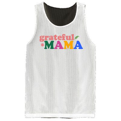 Grateful Mama Cute Mother's Day Gift Mesh Reversible Basketball Jersey Tank