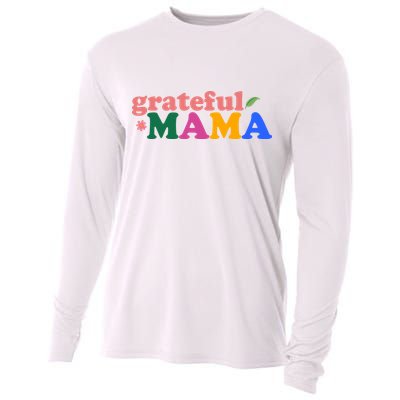 Grateful Mama Cute Mother's Day Gift Cooling Performance Long Sleeve Crew