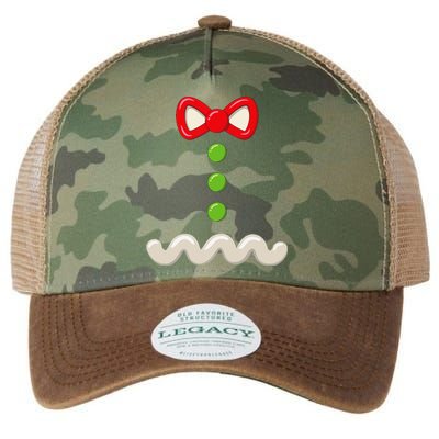 Gingerbread Man Christmas Costume Funny Gingerbread Man Legacy Tie Dye Trucker Hat