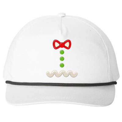 Gingerbread Man Christmas Costume Funny Gingerbread Man Snapback Five-Panel Rope Hat