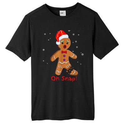 Gingerbread Man Cookie X Mas Oh Snap Funny Cute Christmas Tall Fusion ChromaSoft Performance T-Shirt