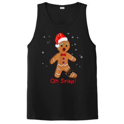 Gingerbread Man Cookie X Mas Oh Snap Funny Cute Christmas PosiCharge Competitor Tank