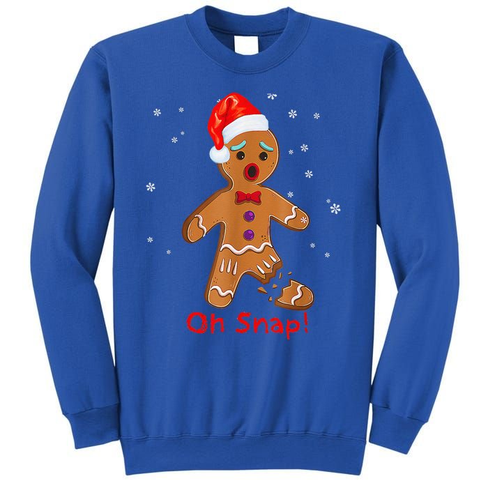 Gingerbread Man Cookie X Mas Oh Snap Funny Cute Christmas Sweatshirt