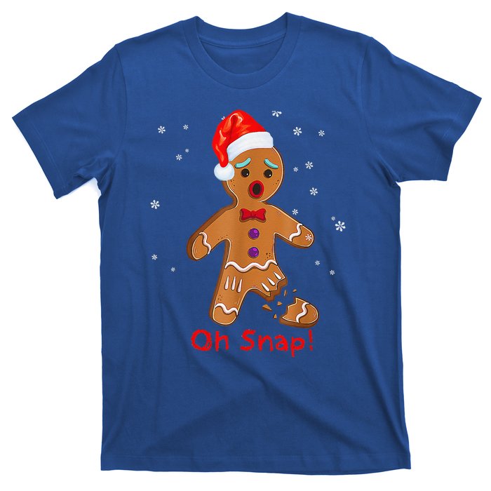 Gingerbread Man Cookie X Mas Oh Snap Funny Cute Christmas T-Shirt