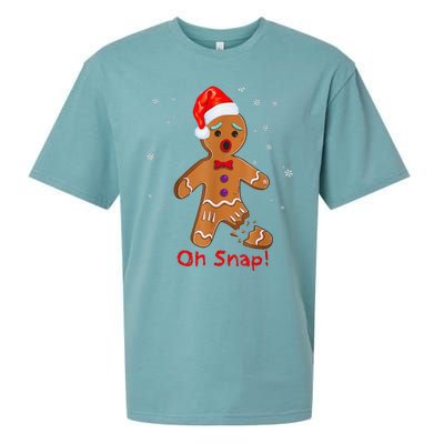 Gingerbread Man Cookie X Mas Oh Snap Funny Cute Christmas Sueded Cloud Jersey T-Shirt