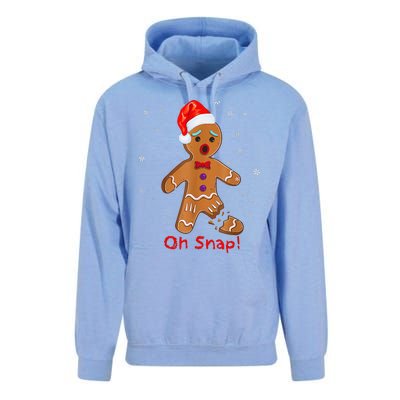 Gingerbread Man Cookie X Mas Oh Snap Funny Cute Christmas Unisex Surf Hoodie