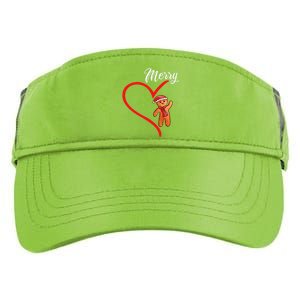 Gingerbread Merry Christmas Couples Matching Xmas Party Adult Drive Performance Visor